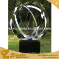 outdoor large size abstract stainless steel sculpture for garden decoration